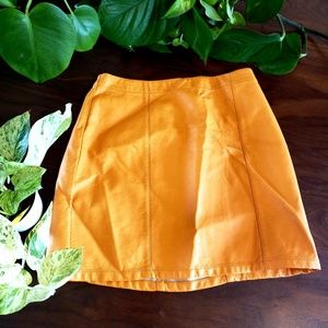 Mustard Mini Skirt